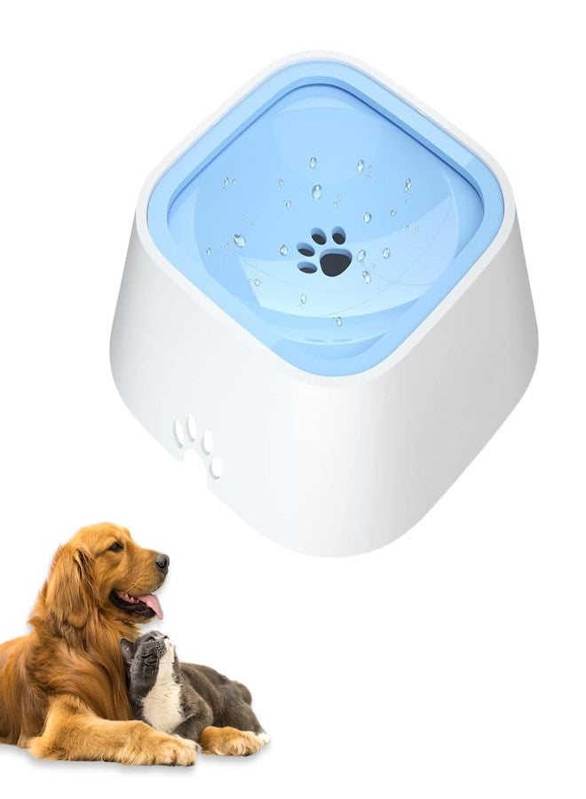 Goodscious No Spill Water Bowl for Dogs and Cats - Spill Proof Cat Bowl & Mess Free Dog Water Bowl No Spill - Slow Water Bowl for Dogs No Spilling - Zero Splash Dog Water Bowl Dispenser - Dog Water Dish (White) - Image 1